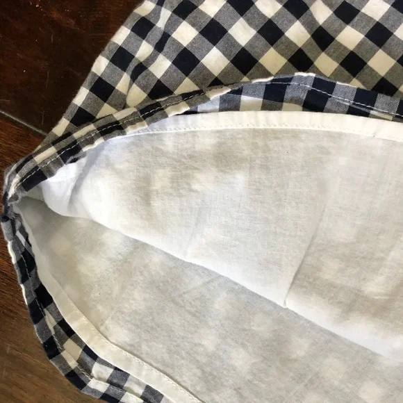 Abercrombie & Fitch Black and White Smocked Off-the-Shoulder Sundress - Picture 6 of 7